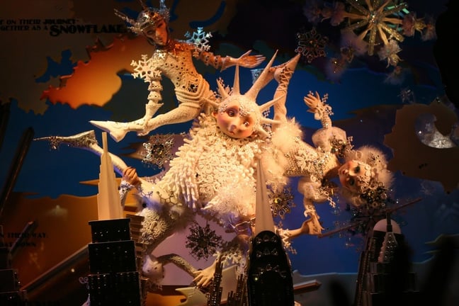 holiday department store display window