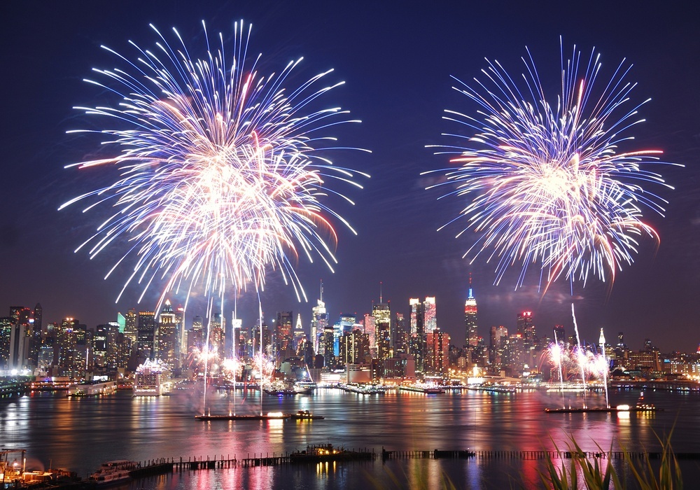 Fireworks: Reflections on NYC Waterfront - The Marmara Park Avenue